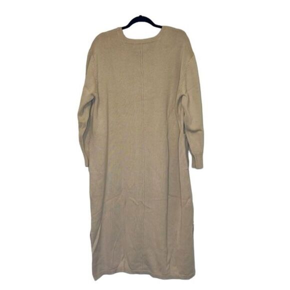 BNWT Cashmere/Cotton 11 Honore Oatmeal Nola Sweater Dress 3X. Retails $288 - Picture 4 of 11